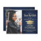 Blue and Gold Graduation Photo Save the Date