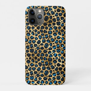 Blue and Gold Leopard Series Design 4 iPhone 11 Pro Case