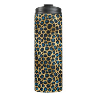Blue and Gold Leopard Series Design 4