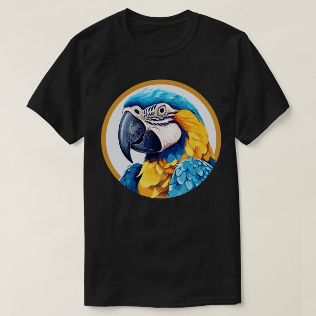 Blue and gold macaw 13 T-Shirt (Design Front)