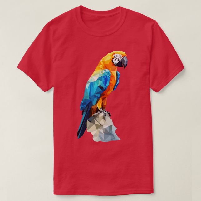 Blue and gold macaw 26 T-Shirt (Design Front)