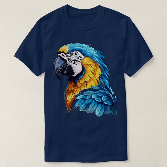 Blue and gold macaw 3 T-Shirt (Design Front)