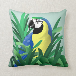 Blue and Gold Macaw Cushion