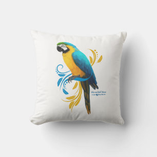 Blue and Gold Macaw Pillow