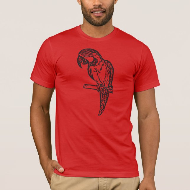 Blue and Gold Macaw T-shirt (Front)
