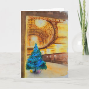 blue and gold - michigan theatre in Ann Arbor Holiday Card