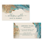 Blue And Gold Modern Art Liquid Watercolor Ink