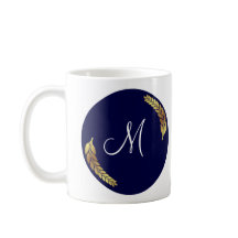 Blue and Gold Monogram (Personalise)