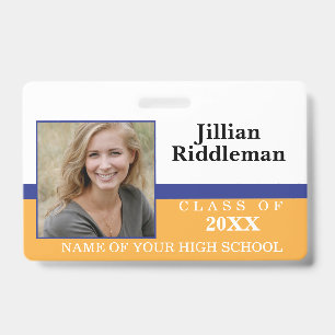 Blue and Gold Photo Event   Badge ID Badge