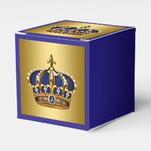 Blue and Gold Prince Favour Box