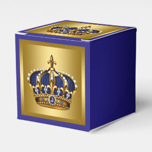 Blue and Gold Prince Favour Box