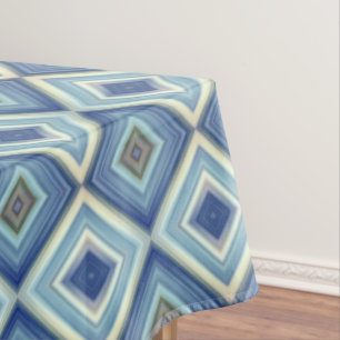 Blue and Gold Tablecloth