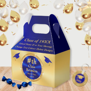 Blue and Gold, Unique, Class Reunion Favours, Boxe Favour Box