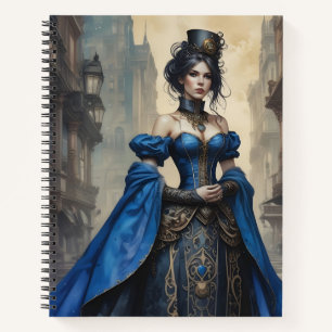 Blue and Gold Vapor Notebook