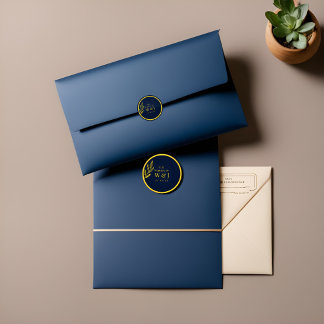 blue and golden : sticker maker online : wedding