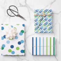 Blue and Green Boys Birthday
