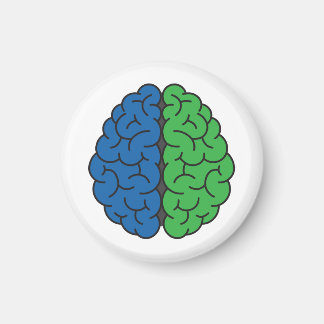 Blue and Green Brain | Intracranial Hypertension Magnet