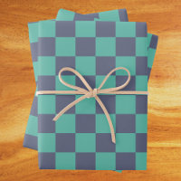 Blue and Green Chequerboard