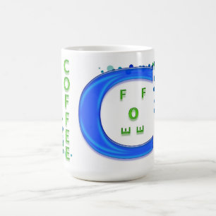 Blue and Green Coffee Mug