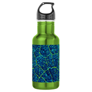 Blue and Green COOL Pattern 532 Ml Water Bottle