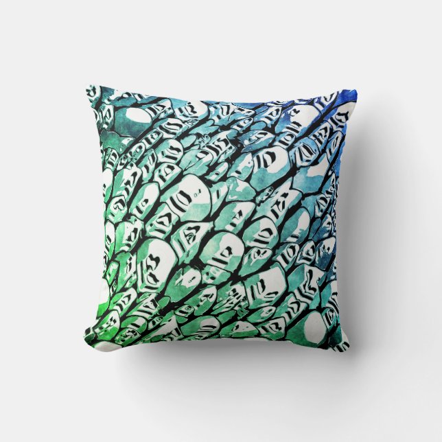 Blue and Green Cushion (Front)