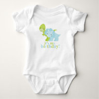 Blue and Green Dinosaurs Birthday