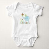 Blue and Green Elephant Birthday