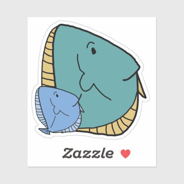 Blue and green fish (Sheet)