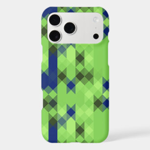blue and green geometric pattern