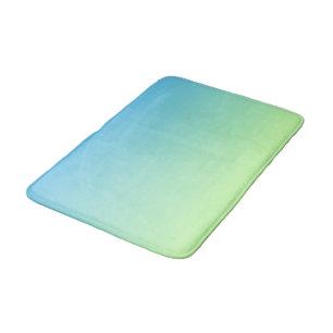 Blue and Green Gradient Bath Mat