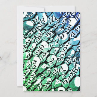 Blue and Green Holiday Card