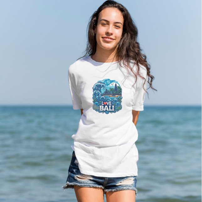 Blue and Green Love Bali T-Shirt (Creator Uploaded)