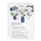 Blue and Green Mason Jars Baby Shower Invitation