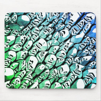 Blue and Green Mouse Mat