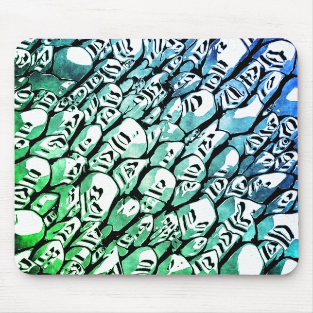 Blue and Green Mouse Mat (Front)