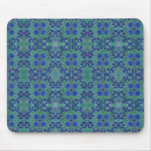 Blue and green mouse mat