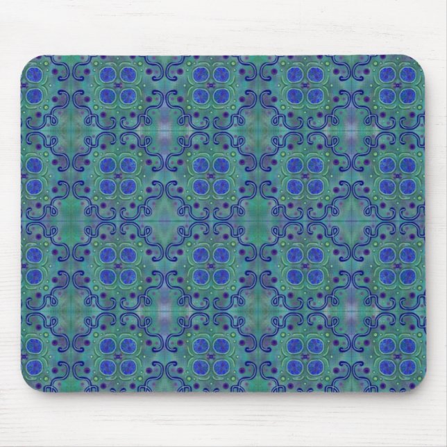 Blue and green mouse mat (Front)