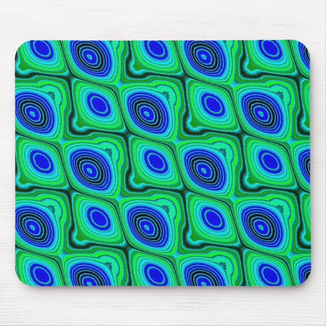 blue and green mouse mat (Front)