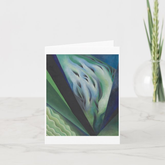 Blue and Green Music by Georgia O'Keeffe,  Card (Front)