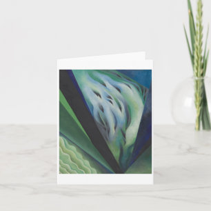 Blue and Green Music by Georgia O'Keeffe, Card