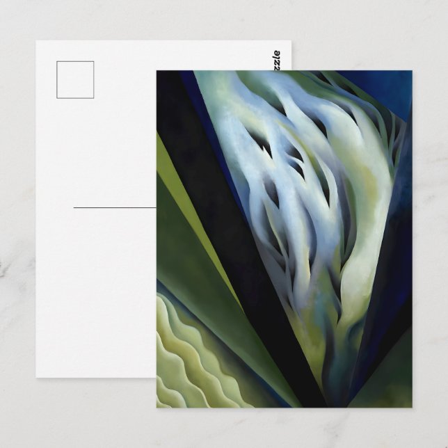 Blue and Green Music by Georgia O'Keeffe Postcard (Front/Back)