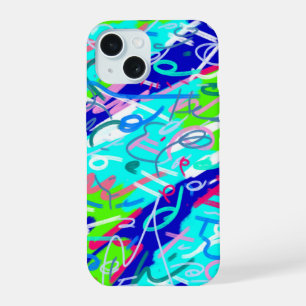 Blue and Green Pop Art iPhone 15 Case