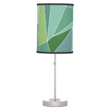 Blue and Green Sea Glass Table Lamp
