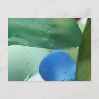 Blue And Green Seaglass Postcard