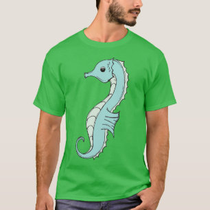 Blue and Green Seahorse T-Shirt
