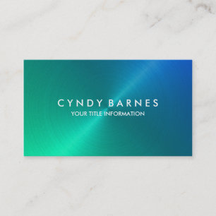Blue and Green Sheen Business Card