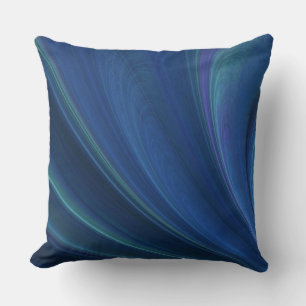 Blue And Green Soft Sand Waves Cushion