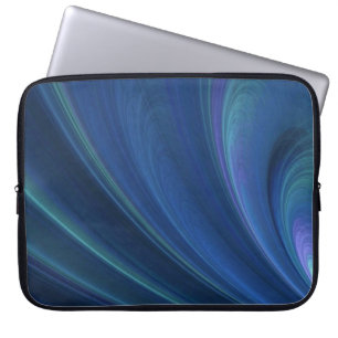 Blue And Green Soft Sand Waves Laptop Sleeve