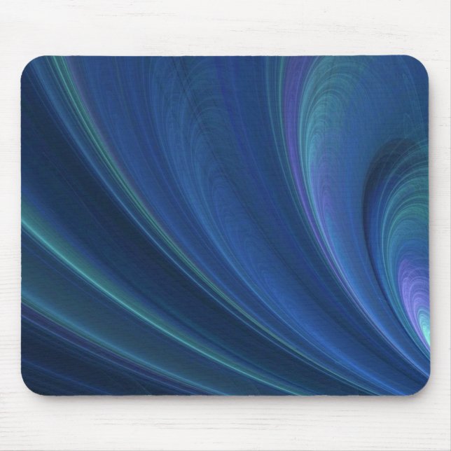 Blue And Green Soft Sand Waves Mouse Mat (Front)