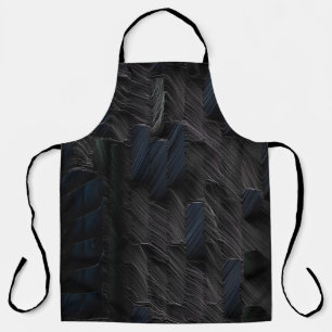 Blue and green sticks on blue plastic container apron